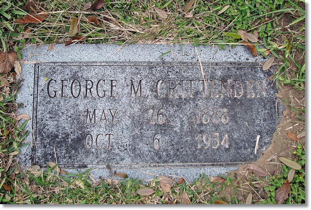 George M. Crittenden: 1888 - 1954